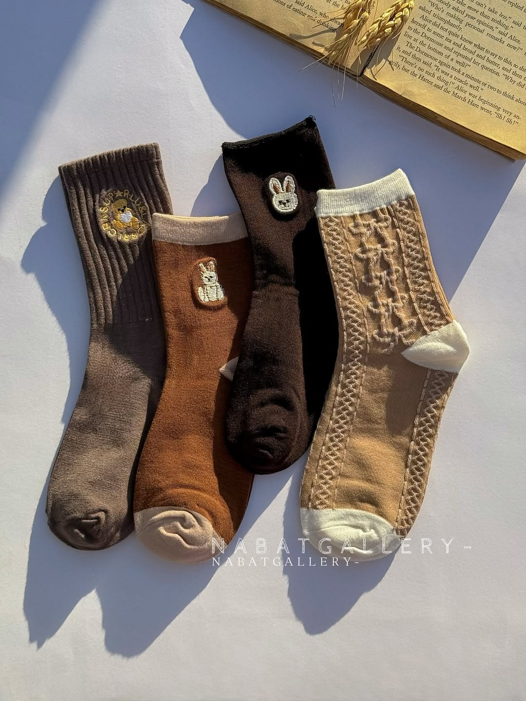 جوراب ساقدار گلدوزی تدی فری سایز وارداتی